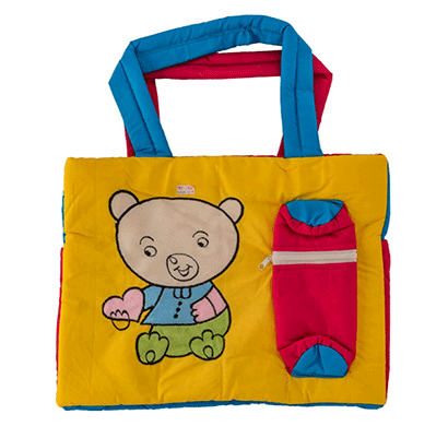 love baby tedy bear cloth bag - mother bag - baby bag (gold)